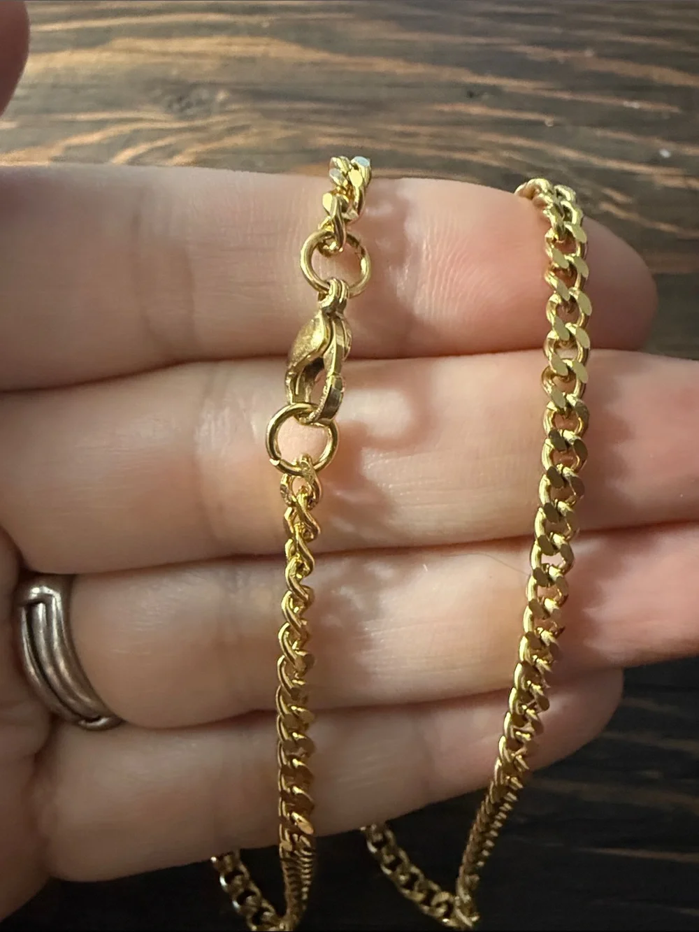 Gold Plated On Stainless Steel Chain Necklace - Classic Mens Jewelry
